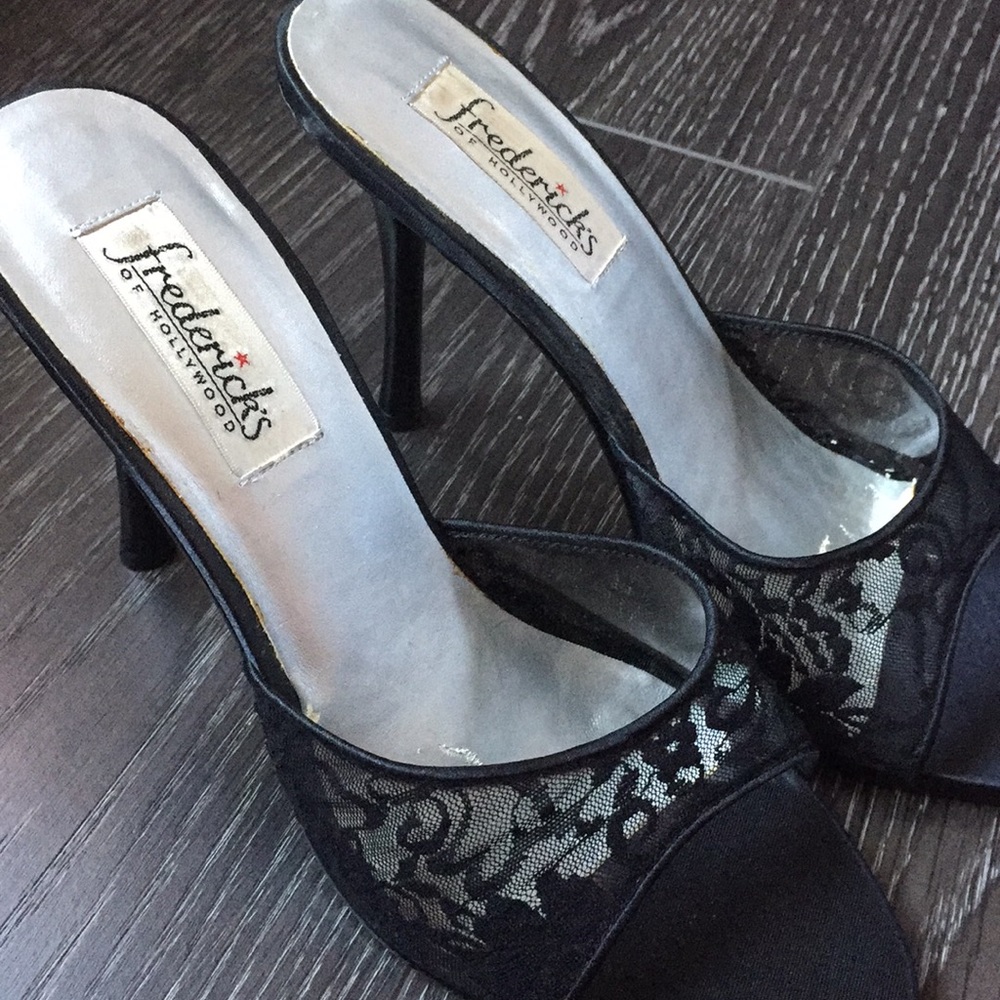Lace stilleto heels